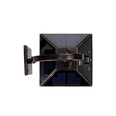 Solar Portable Hanging Outdoor Lantern With Hanger And Flame/Still Light Black - Techko Maid 4 Solar Portable Hanging Outdoor Lantern With Hanger And Flame/Still Light Black - Techko Maid - Image 4