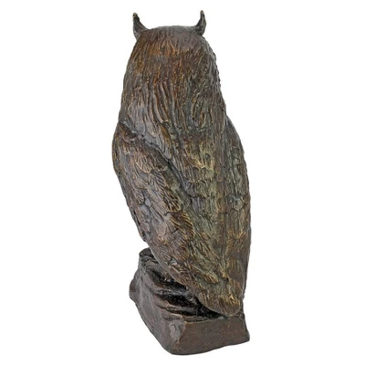 Design Toscano The Wise Owl Bronze Garden Statue 2 Design Toscano The Wise Owl Bronze Garden Statue - Image 2