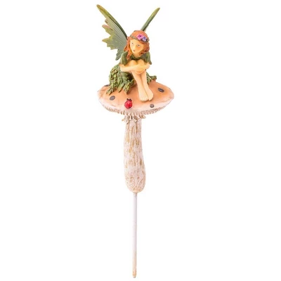 Wind & Weather Fairies On Mushrooms Garden Stakes, Set Of 4 3 Wind & Weather Fairies On Mushrooms Garden Stakes, Set Of 4 - Image 3