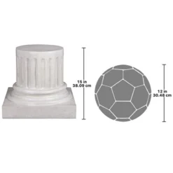 Design Toscano Roman Empire Column Garden Statuary Pedestal: Medium -Garden Furniture Store GUEST 02ab6536 acaf 48a9 88d7 7bc3fe5b3501