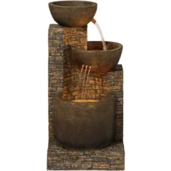 John Timberland Outdoor Floor Water Fountain Three Bowl Floor Cascade 35" For Yard Garden Lawn 11 John Timberland Outdoor Floor Water Fountain Three Bowl Floor Cascade 35" For Yard Garden Lawn -Garden Furniture Store GUEST 0423c6ab af9c 4015 9bc0 b0b66a9577dc