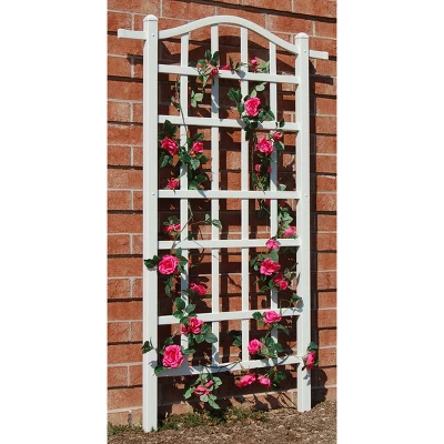 75" Melrose Vinyl Trellis - White - Dura-Trel 1 75" Melrose Vinyl Trellis - White - Dura-Trel