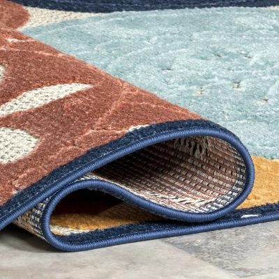 NuLOOM Crissie Coastal Sand Dollar Indoor/Outdoor Patio Area Rug 3 NuLOOM Crissie Coastal Sand Dollar Indoor/Outdoor Patio Area Rug - Image 3