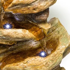 4 Tier Tree Trunk Log Fountain Brown/Gray - Alpine Corporation -Garden Furniture Store GUEST 0b544af3 9cfd 4de9 9db2 d78f13e968f8