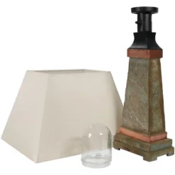 Sunnydaze Decor Sunnydaze Contemporary Natural Slate With Copper Trim And Fabric Cream Shade Accent Indoor/Outdoor Weather-Resistant Table Lamp 17 Sunnydaze Decor Sunnydaze Contemporary Natural Slate With Copper Trim And Fabric Cream Shade Accent Indoor/Outdoor Weather-Resistant Table Lamp -Garden Furniture Store GUEST 0d4441bc 3924 429b a0e7 39da7d496014