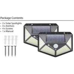 Dartwood Outdoor Solar Lights With Motion Sensor - 100 LED 450 Lumens Bright Weatherproof Wall Spotlight For Gardens Porches Walkways Patio (4-8 Pack) 11 Dartwood Outdoor Solar Lights With Motion Sensor - 100 LED 450 Lumens Bright Weatherproof Wall Spotlight For Gardens Porches Walkways Patio (4-8 Pack) -Garden Furniture Store GUEST 0e352129 7614 4889 8288 d2183eade73d