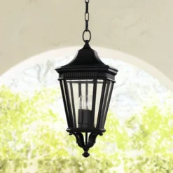 Generation Lighting Cotswold Lane 21 1/2"H Black Outdoor Hanging Light