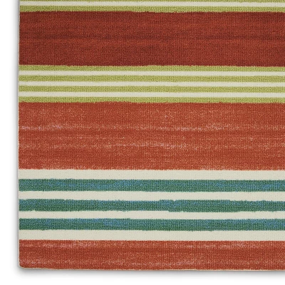 Waverly Sun N Shade SND71 Green/Teal Indoor/Outdoor Area Rug 3 Waverly Sun N Shade SND71 Green/Teal Indoor/Outdoor Area Rug - Image 3