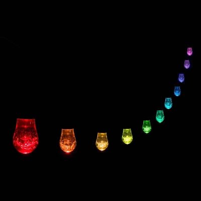 24ct Café Outdoor String Lights Integrated LED Bulb - Black Wire - Enbrighten 2 24ct Café Outdoor String Lights Integrated LED Bulb - Black Wire - Enbrighten - Image 2