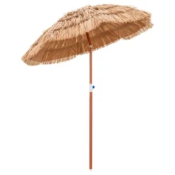 Costway Patio 6FT Tropical Thatched Tiki Beach Umbrella Portable Outdoor Market Tilt -Garden Furniture Store GUEST 15bd4f78 4f18 4afe 9a27 1f1e657b96d9