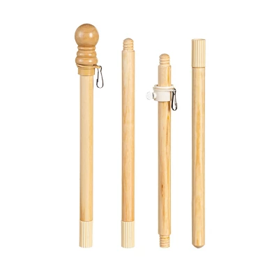 Evergreen American Flag With Wooden Flag Pole & Bracket Kit 2 Evergreen American Flag With Wooden Flag Pole & Bracket Kit - Image 2