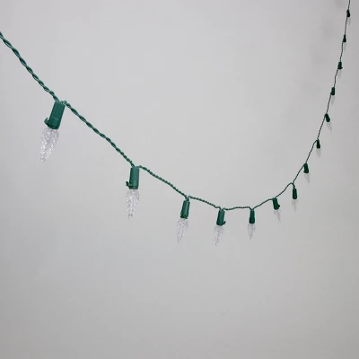 Philips 50ct LED Solar Faceted C6 String Lights Warm White With Green Wire 2 Philips 50ct LED Solar Faceted C6 String Lights Warm White With Green Wire - Image 2