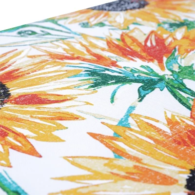 2pc 18.5" Outdoor/Indoor Throw Pillow Set Sunflowers Sunburst Yellow - Pillow Perfect 2 2pc 18.5" Outdoor/Indoor Throw Pillow Set Sunflowers Sunburst Yellow - Pillow Perfect - Image 2