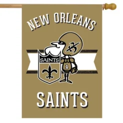 Briarwood Lane Retro New Orleans Saints House Flag NFL Double-Sided 28" X 40"