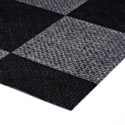 6' X 8' Sisal Outdoor Rug Black/Gray - Foss Floors