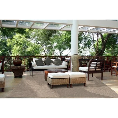 6' X 9' Basketweave Outdoor Rug Oatmeal - Smith & Hawken™ 3 6' X 9' Basketweave Outdoor Rug Oatmeal - Smith & Hawken™ - Image 3