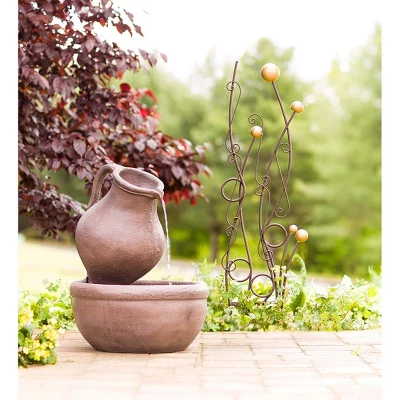 Wind & Weather Gold And Brown Abstract Metal Trellis 8 Wind & Weather Gold And Brown Abstract Metal Trellis - Image 8