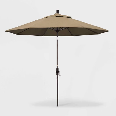 9' Aluminum Collar Tilt Crank Sunbrella Patio Umbrella - California Umbrella 10 9' Aluminum Collar Tilt Crank Sunbrella Patio Umbrella - California Umbrella - Image 10