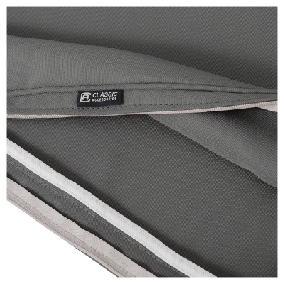 15" X 15" X 2" Montlake Fadesafe Round Patio Dining Seat Cushion Set - Light Charcoal Gray - Classic Accessories 7 15" X 15" X 2" Montlake Fadesafe Round Patio Dining Seat Cushion Set - Light Charcoal Gray - Classic Accessories - Image 7