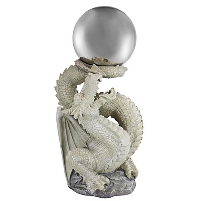 Design Toscano Sir Sagremor's Dragon Sculpture With Gazing Orb 1 Design Toscano Sir Sagremor's Dragon Sculpture With Gazing Orb