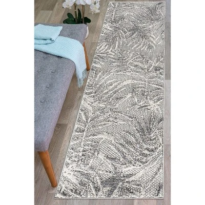 World Rug Gallery Bahama Palm Frond Floral Indoor/Outdoor Area Rug 6 World Rug Gallery Bahama Palm Frond Floral Indoor/Outdoor Area Rug - Image 6