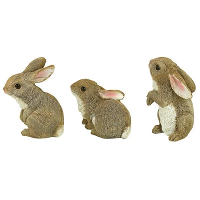 Design Toscano The Bunny Den, Garden Rabbit Statue: Set Of Six 4 Design Toscano The Bunny Den, Garden Rabbit Statue: Set Of Six - Image 4