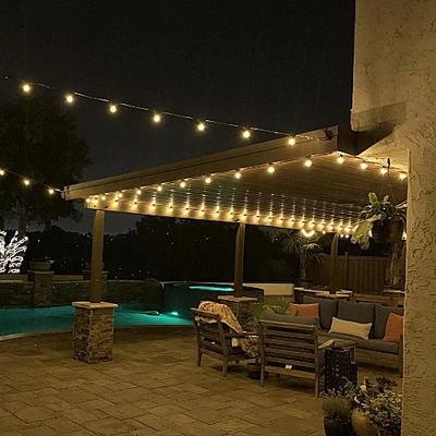 Novelty Lights Warm White LED G50 Globe Plastic Shatterproof Outdoor Patio String Lights 4 Novelty Lights Warm White LED G50 Globe Plastic Shatterproof Outdoor Patio String Lights - Image 4