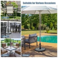 Costway 19'' Patio 35 LBS Round Umbrella Base Stand Holder 1.4''-1.9'' Market Table Outdoor 16 Costway 19'' Patio 35 LBS Round Umbrella Base Stand Holder 1.4''-1.9'' Market Table Outdoor -Garden Furniture Store GUEST 221212b9 e7ce 4e85 b044 cfbec5aaa502