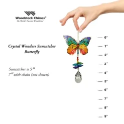 Woodstock Wind Chimes Woodstock Rainbow Makers Collection, Crystal Wonders, 5'' Butterfly Crystal Suncatcher CWBUT -Garden Furniture Store GUEST 22cd2655 5108 4267 b807 daec3ee6eab6