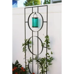 79.75" Tall Iron Modern Samara Decorative Garden Trellis Black Powder Coat Finish - Achla Designs -Garden Furniture Store GUEST 2332ded3 4247 4548 9673 d6ad4e0734d4