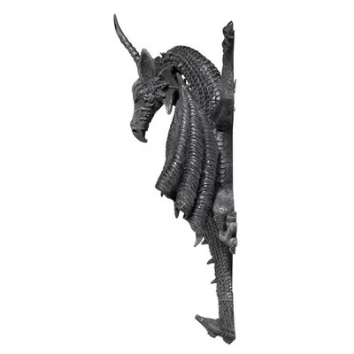Design Toscano Horned Dragon Of Devonshire Wall Sculpture 2 Design Toscano Horned Dragon Of Devonshire Wall Sculpture - Image 2