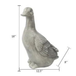LuxenHome 18" Gray MgO Duck Garden Statue 11 LuxenHome 18" Gray MgO Duck Garden Statue -Garden Furniture Store GUEST 273bf637 972b 4f9f 8a02 ede094a67a5c