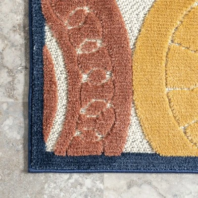 NuLOOM Crissie Coastal Sand Dollar Indoor/Outdoor Patio Area Rug 4 NuLOOM Crissie Coastal Sand Dollar Indoor/Outdoor Patio Area Rug - Image 4