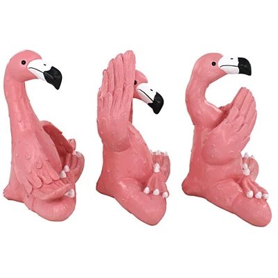 Design Toscano The Zen Of Pink Flamingos Yoga Garden Statues: Large 3 Design Toscano The Zen Of Pink Flamingos Yoga Garden Statues: Large - Image 3