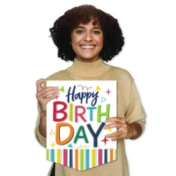 Big Dot Of Happiness Cheerful Happy Birthday - Outdoor Home Decorations - Double-Sided Colorful Birthday Party Garden Flag - 12 X 15.25 Inches -Garden Furniture Store GUEST 316ca200 37d4 44b4 ba04 240d2677d5ff