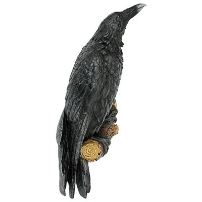 Design Toscano The Raven's Perch Wall Sculpture: Set Of Two 1 Design Toscano The Raven's Perch Wall Sculpture: Set Of Two