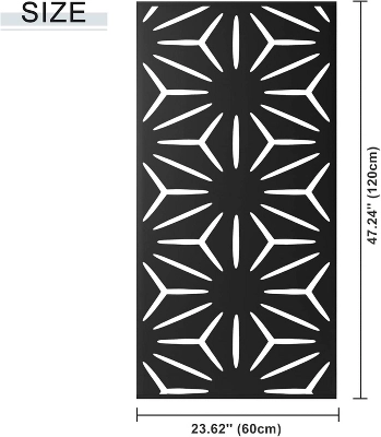 NewTown Decorative Outdoor Privacy Screen Panels, Metal Laser Cut Privacy Screen Decorative Patio Metal Fence For Outdoor Indoor Decor-The Pop Home 1 NewTown Decorative Outdoor Privacy Screen Panels, Metal Laser Cut Privacy Screen Decorative Patio Metal Fence For Outdoor Indoor Decor-The Pop Home