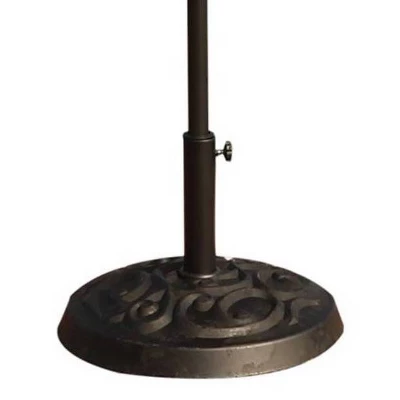 33Ibs Resin Outdoor Decorative Patio Umbrella Base Black - Wellfor 4 33Ibs Resin Outdoor Decorative Patio Umbrella Base Black - Wellfor - Image 4