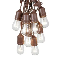 Novelty Lights Edison Outdoor String Lights With 25 Suspended Sockets Brown Wire 37.5 Feet 12 Novelty Lights Edison Outdoor String Lights With 25 Suspended Sockets Brown Wire 37.5 Feet -Garden Furniture Store GUEST 386a53f1 821c 4208 991b 0780557e5d52