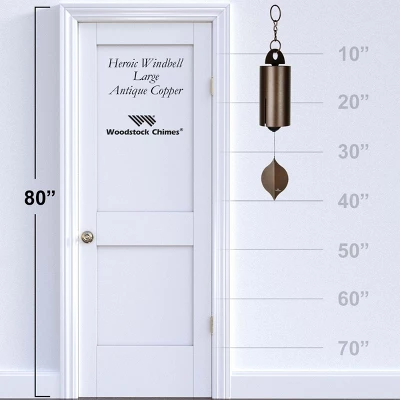 Woodstock Wind Chimes Signature Collection, Heroic Windbell, Large, 40'' Wind Bell, Garden Decor, Patio And Outdoor Decor 4 Woodstock Wind Chimes Signature Collection, Heroic Windbell, Large, 40'' Wind Bell, Garden Decor, Patio And Outdoor Decor - Image 4