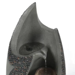 LuxenHome Stone-Gray Cement Modern Tiered Outdoor Garden Fountain With Lights 8 LuxenHome Stone-Gray Cement Modern Tiered Outdoor Garden Fountain With Lights -Garden Furniture Store GUEST 393627f1 e867 410e a27a bf7922fa9818