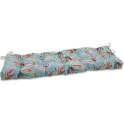 60" X 18" Outdoor/Indoor Blown Bench Cushion Sunny Daze - Pillow Perfect -Garden Furniture Store GUEST 3b8e2e35 0215 47a2 8439 6c210d8608ac