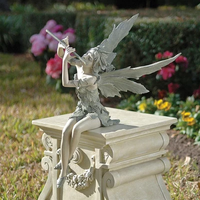 Design Toscano Fairy Of The West Wind Sitting Statue 1 Design Toscano Fairy Of The West Wind Sitting Statue