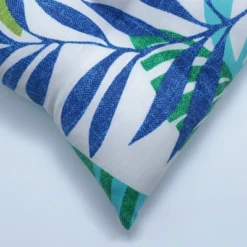 Pillow Perfect - 2pc Indoor Outdoor Tufted Seat Cushions Islamorada Blue/Green