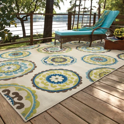 Cozumel Medallion Patio Rug 3 Cozumel Medallion Patio Rug - Image 3