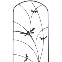 Sunnydaze Decorative Steel Metal Dragonfly Delight Design Garden Trellis - 55.75" H - Black - 2-Pack -Garden Furniture Store GUEST 413f8eb1 3f2c 4c5e 85fa a9e1470ad48d