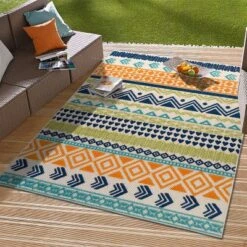 World Rug Gallery Ronda Contemporary Bohemian Indoor/Outdoor Area Rug -Garden Furniture Store GUEST 43d679c6 447a 4428 a858 59aa368a4d0c