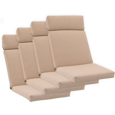 Aoodor Reversible Design High Back Chair Cushions Set Of 4 5 Aoodor Reversible Design High Back Chair Cushions Set Of 4 - Image 5