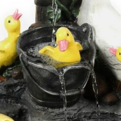LuxenHome Resin Duck Family Bath Outdoor Fountain Garden Fountain 6 LuxenHome Resin Duck Family Bath Outdoor Fountain Garden Fountain -Garden Furniture Store GUEST 47d09f8d 31fa 48d0 80aa d6327b362fb5