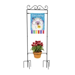Evergreen Potted Plant Garden Flag Stand -Garden Furniture Store GUEST 48e1a8c3 f7ae 455a 8773 62c121bd9738